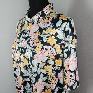Bad Birdie Shirt Mens XL Floral Short Sleeve Golf Performance Athletic Top